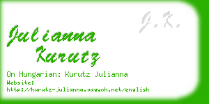 julianna kurutz business card